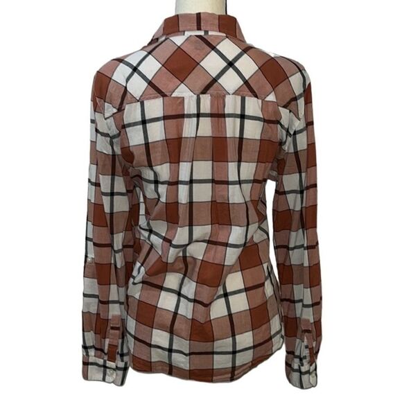 Ann Taylor Factory Relaxed Fit Collared Button Down Blouse - Picture 7 of 12